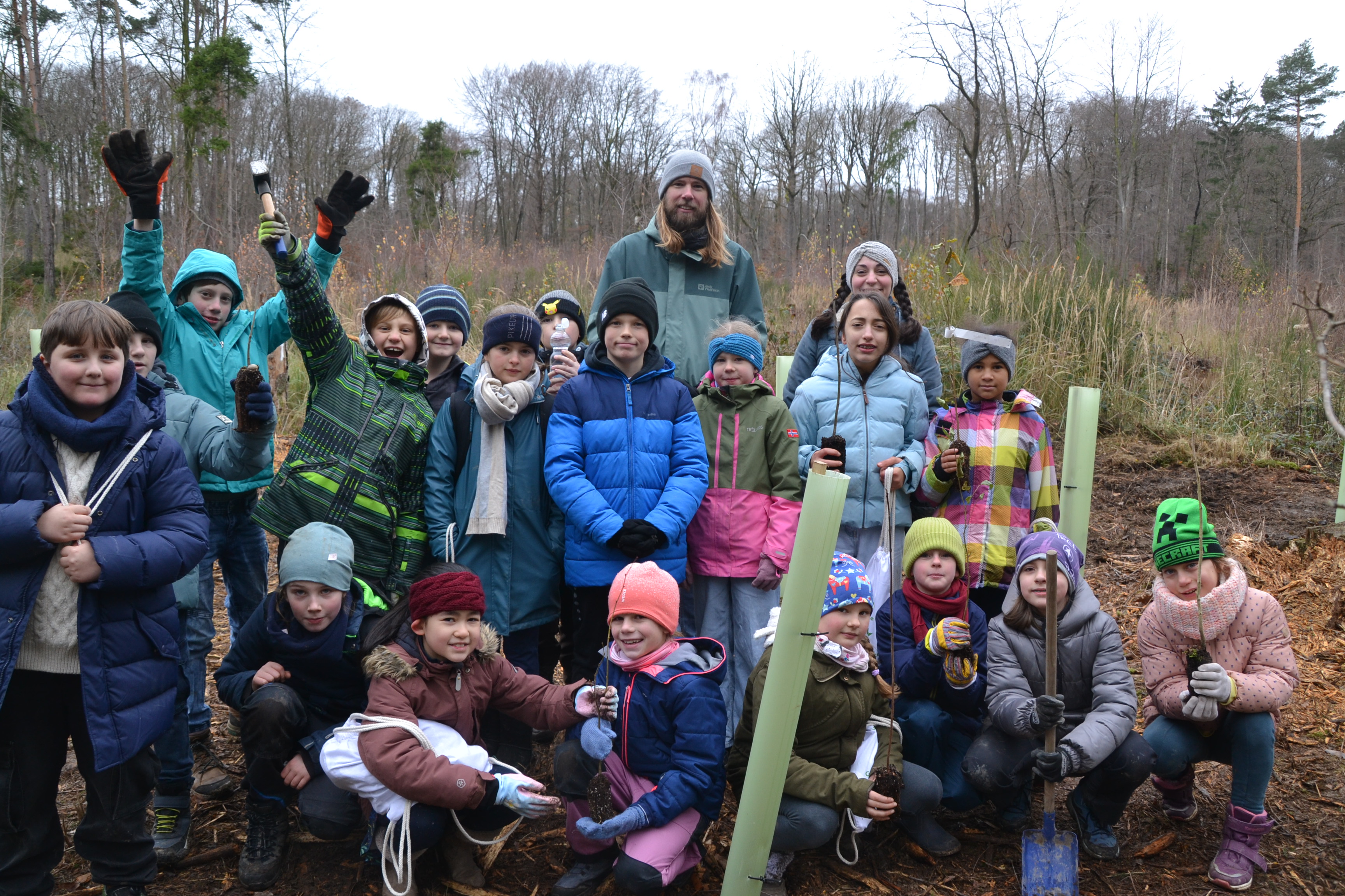 Entire group of pupils